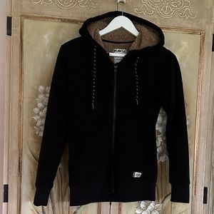 KAVU Fleece/Sherpa zip up hoodie